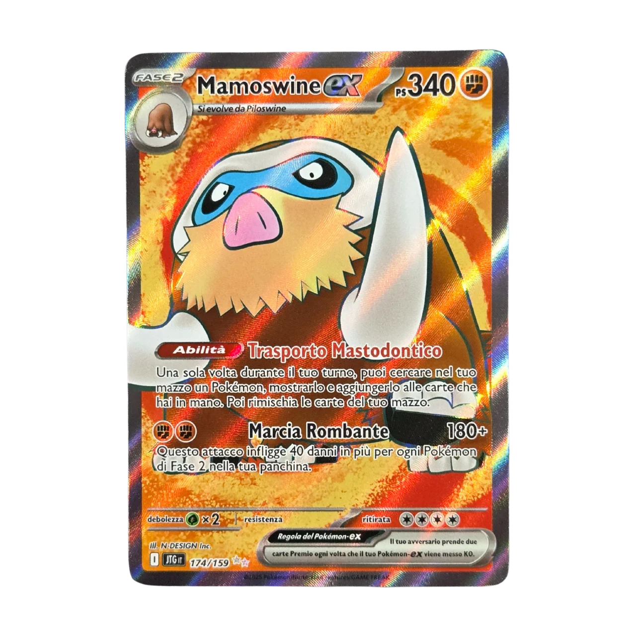 carta pokemon mamoswine fronte