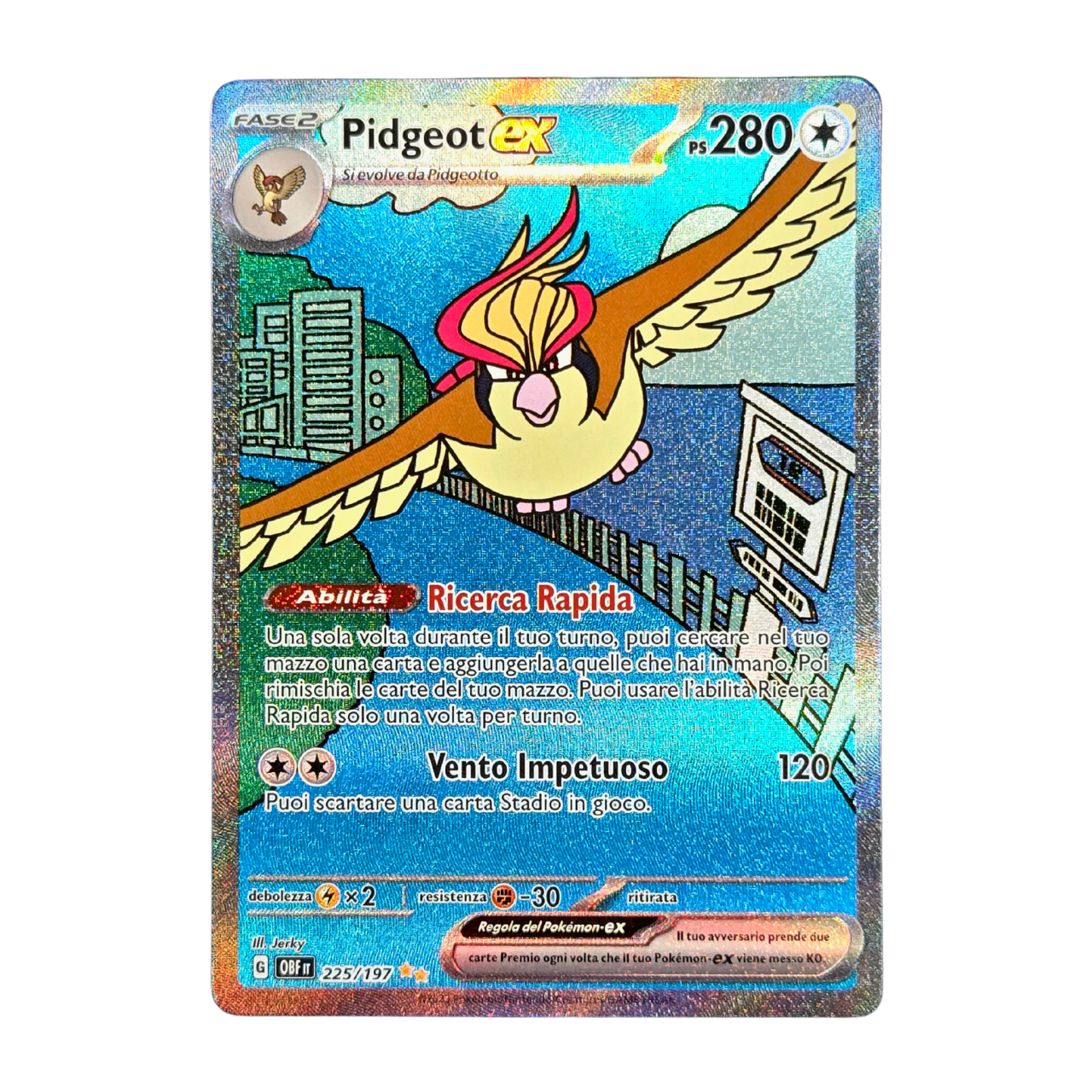 225-197 Pidgeot Ex Alternative Art (IT) | Carte Pokémon (Near Mint)