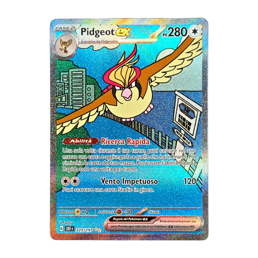 225-197 Pidgeot Ex Alternative Art (IT) | Carte Pokémon (Near Mint)